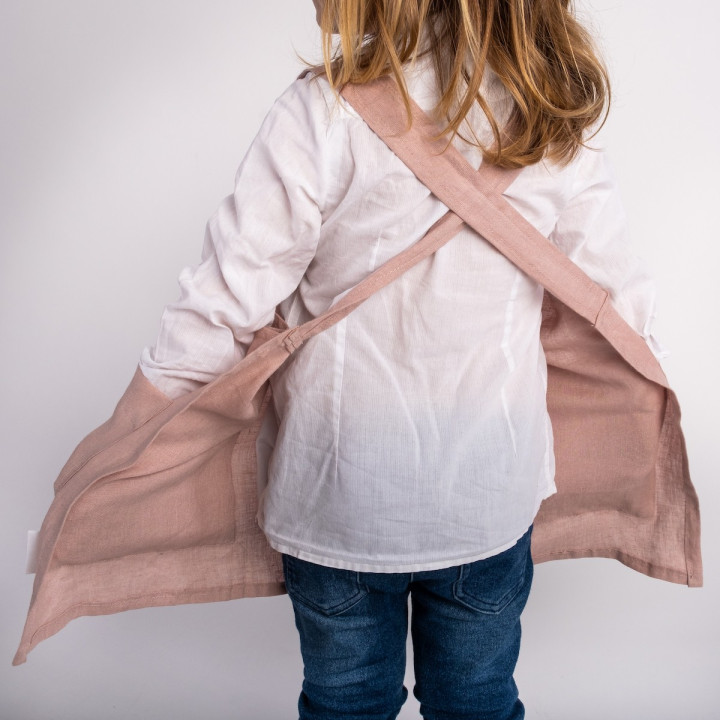 Lotta children's apron (powder pink)