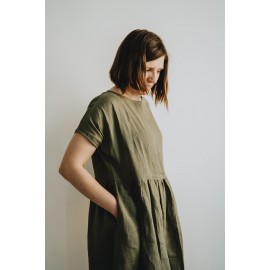 Lisa linen dress (olive)