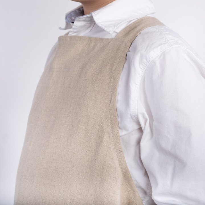 Lotta children's apron (natural heavy) - with braces