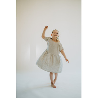 Liten Lisa children's linen dress (natural)