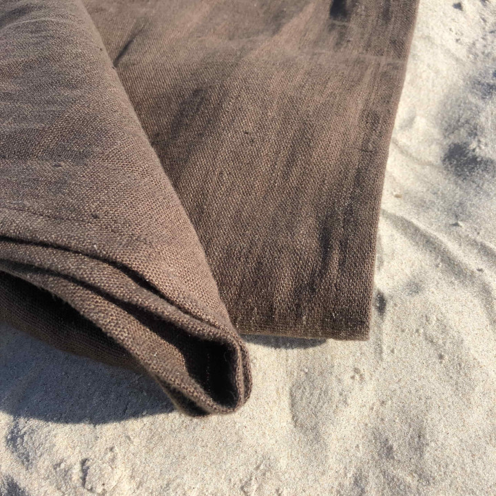 Linen beach towel
