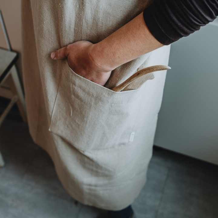 copy of Apron with logo (natural)