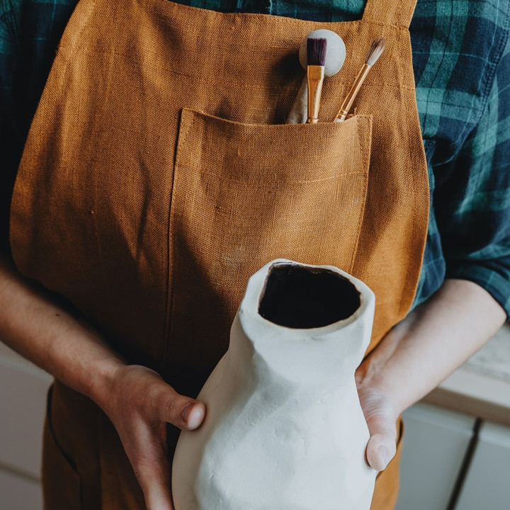 copy of Apron with logo (natural)