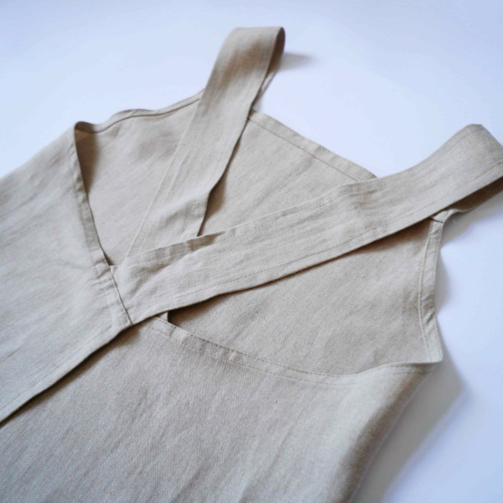 Apron with logo (natural)