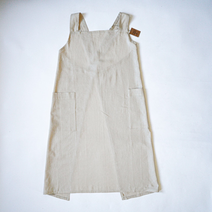 Apron with logo (natural)