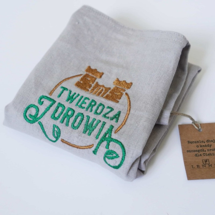 Apron with logo (natural)