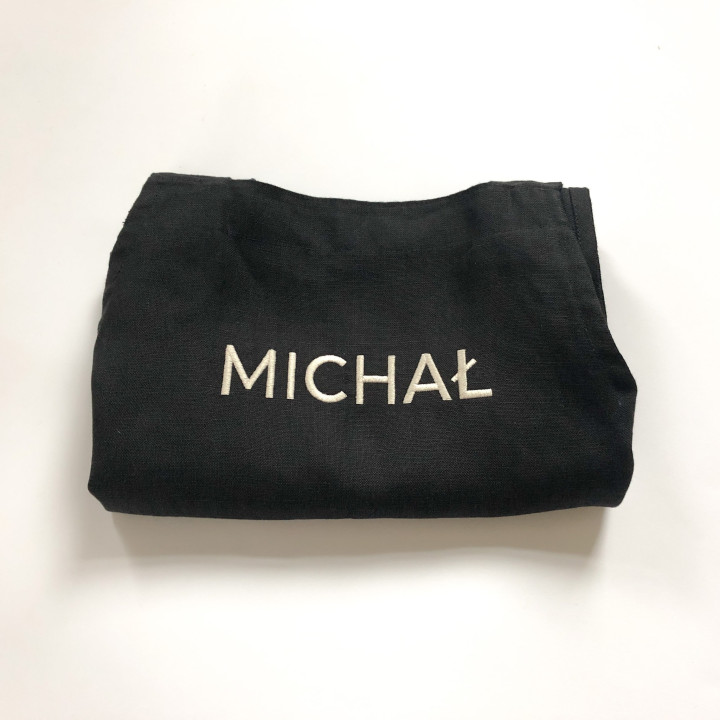 Apron with logo (natural)