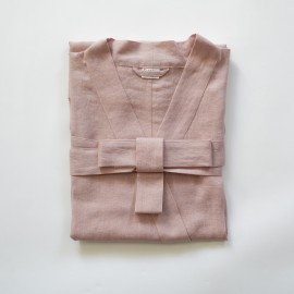 Linen kimono (powder pink)