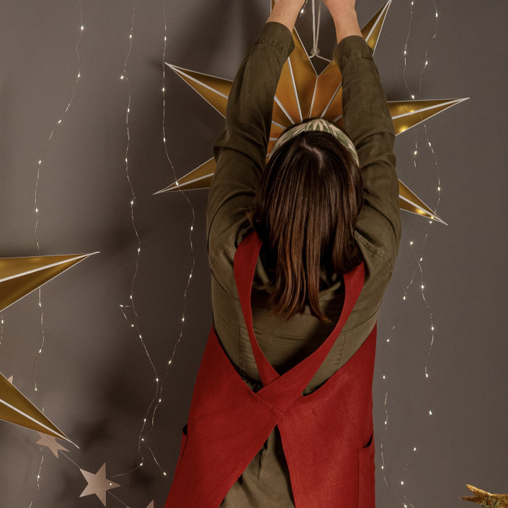 Madika Christmas apron | 100% linen