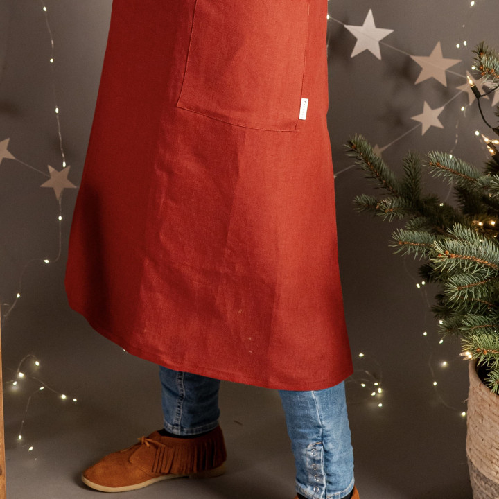 Madika Christmas apron | 100% linen