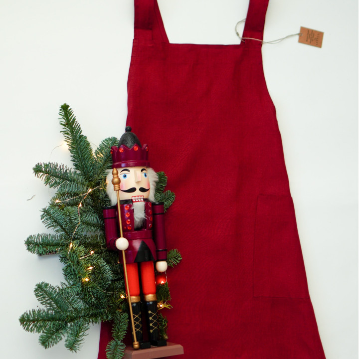 Madika Christmas apron | 100% linen