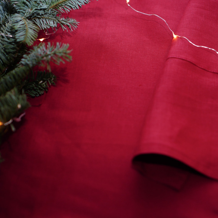 Christmas apron set - 100% linen