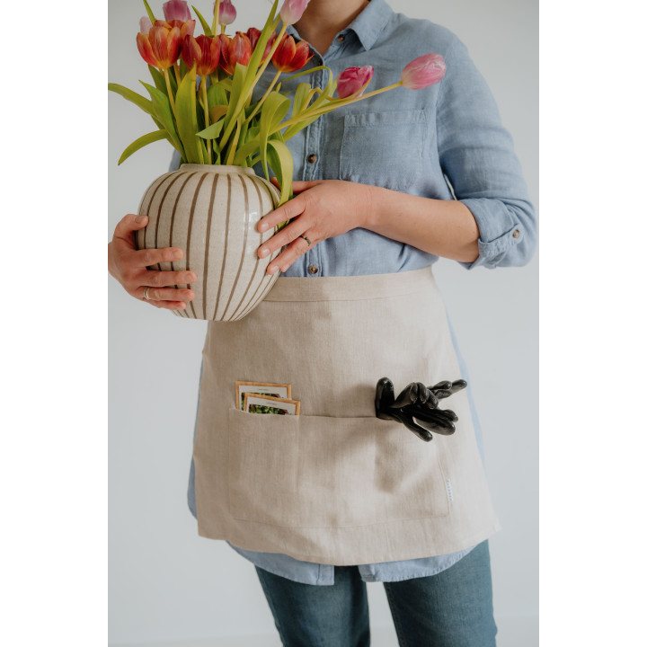 Lniana zapaska ogrodnicza