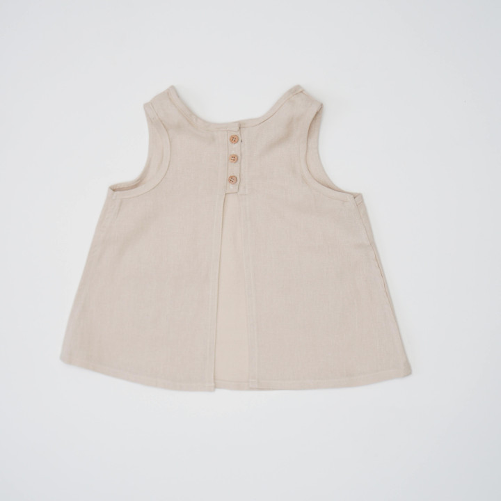 Kerstin children's linen apron - tied