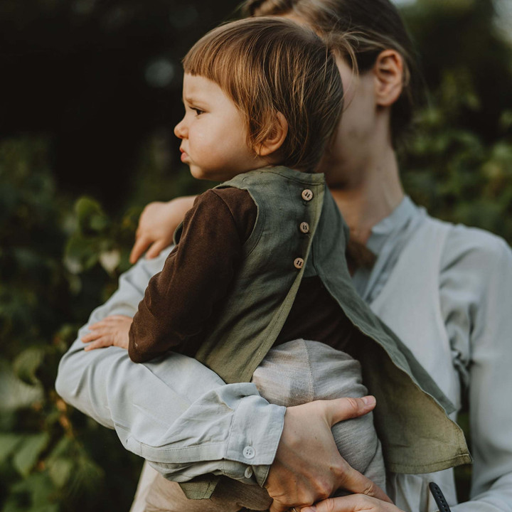 Kerstin children's apron (olive)