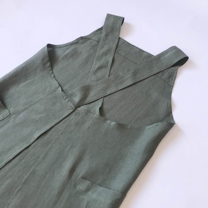 Floral apron - with your logo - embroidery - lennea.pl