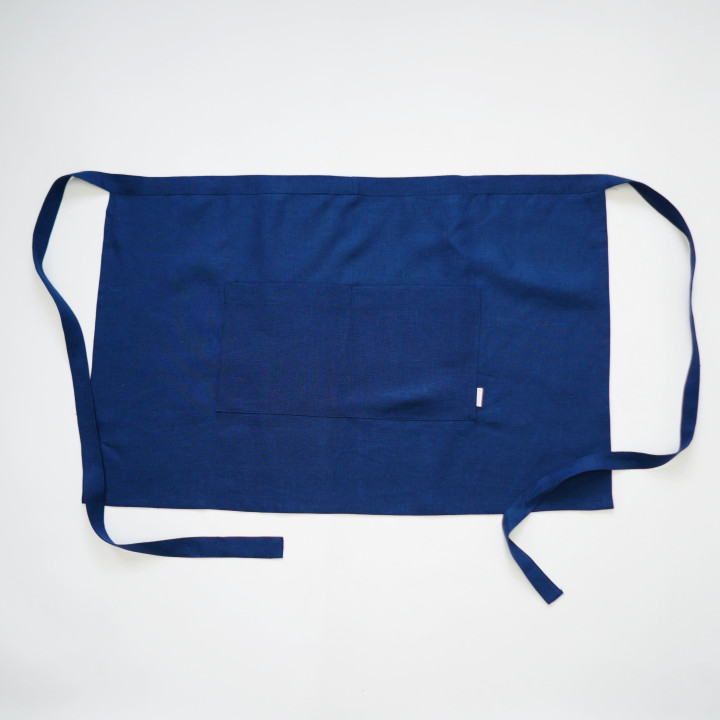 Apron for a waiter - Indigo color