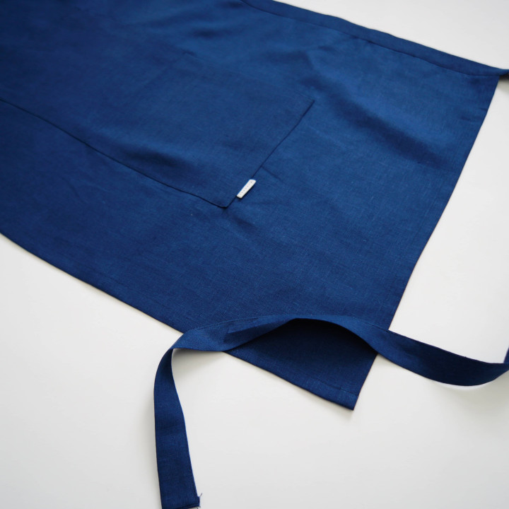 Apron for a waiter - Indigo color