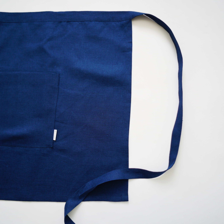 Apron for a waiter - Indigo color