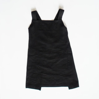 Lotta children's apron (black) - with braces