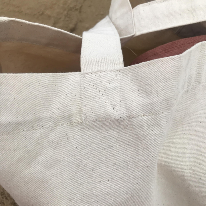 Agda cotton bag (natural) - shoulder