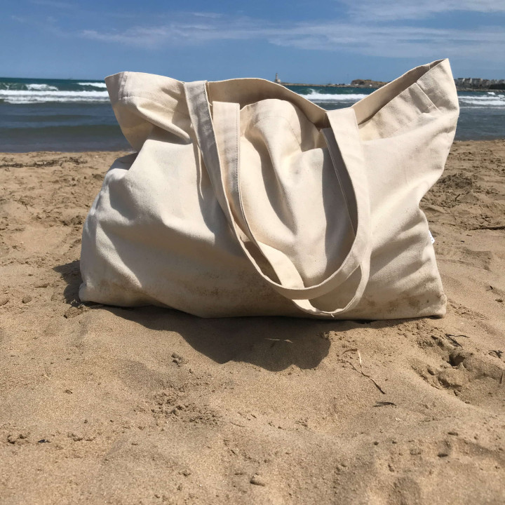 Agda cotton bag (natural) - shoulder