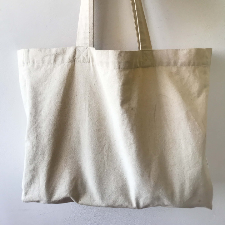 Agda cotton bag (natural) - shoulder