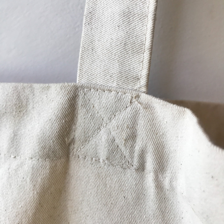 Agda cotton bag (natural) - shoulder