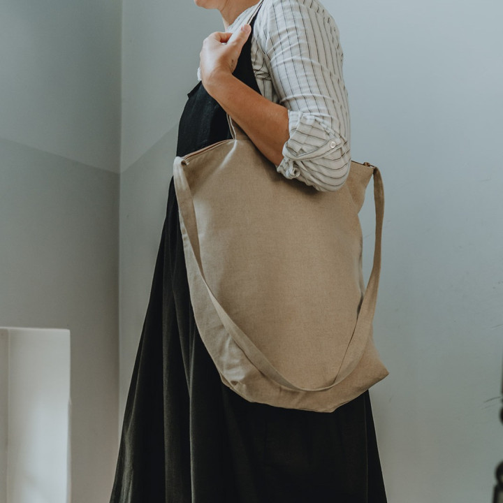 Ida linen bag (natural) - shopper