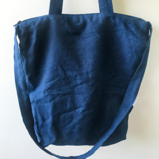 Ida linen bag (indigo) - shopper