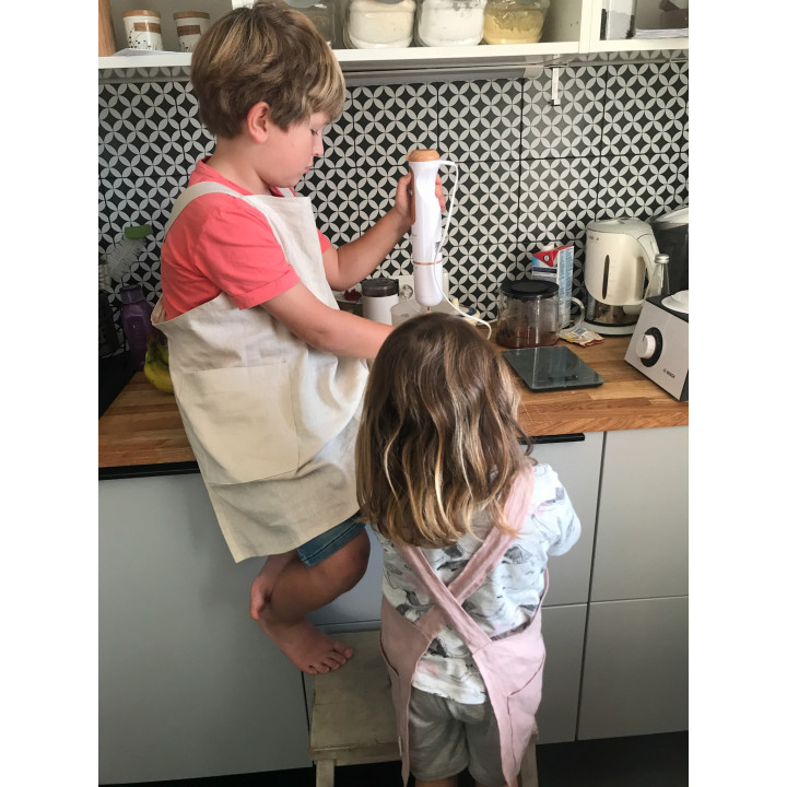 Lotta children's apron (powder pink)