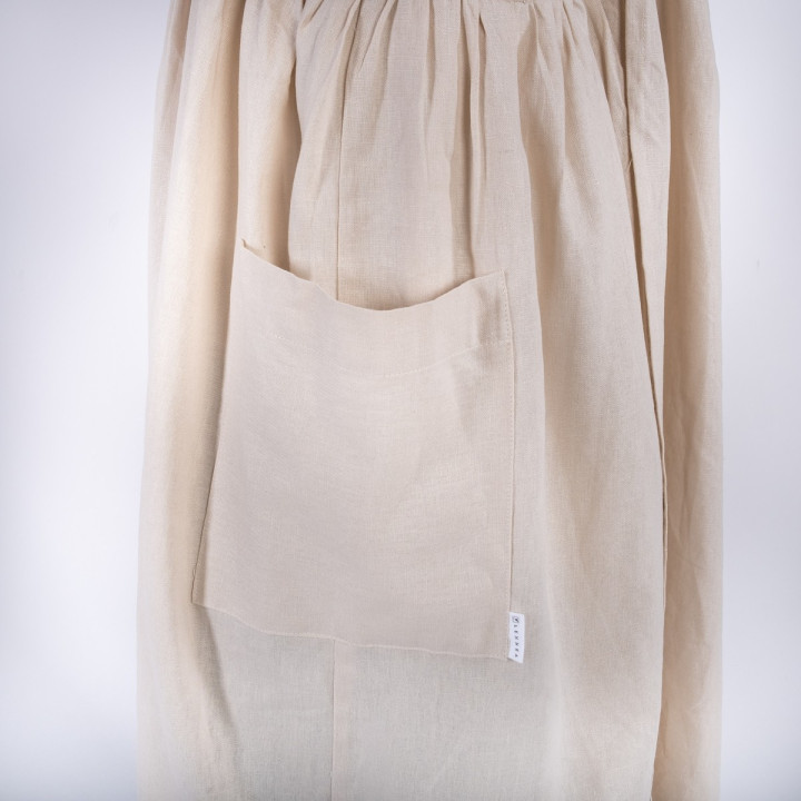 Mia dress apron - natural linen