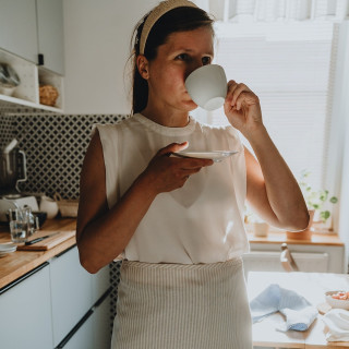 2in1 cloth-apron (natural stripes)