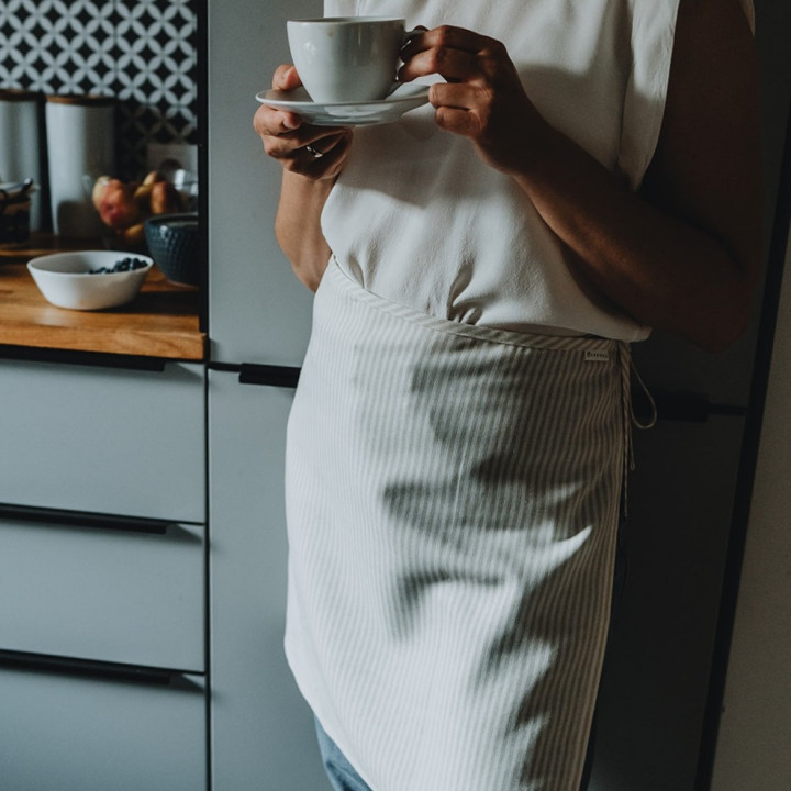 2in1 cloth-apron (natural stripes)