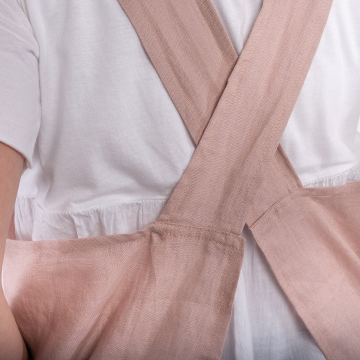Madika Japanese apron (powder pink)