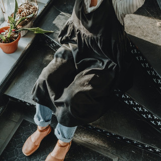 Mia dress apron - 100% linen