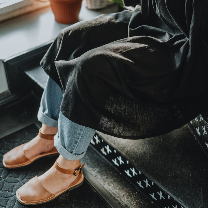 Mia dress apron - 100% linen