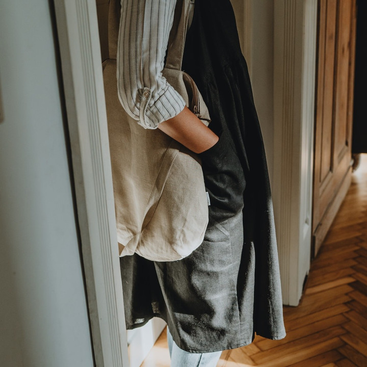 Mia dress apron - 100% linen