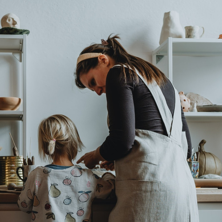 Madika Japanese apron (natural)