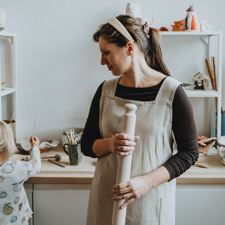 Madika Japanese apron (natural)