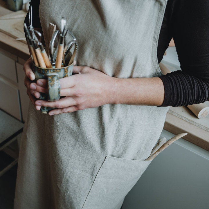 Apron with logo - Embroidered logo of your company