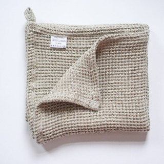 Linen waffle towel